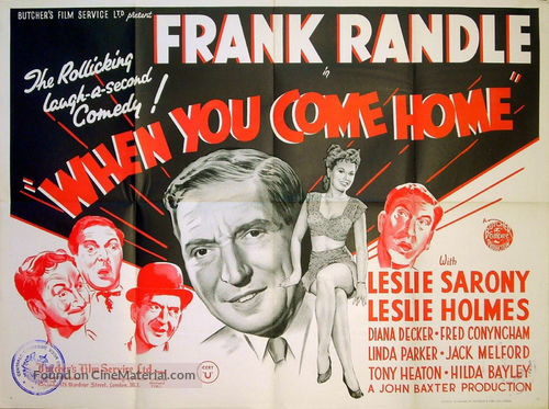 When You Come Home - British Movie Poster