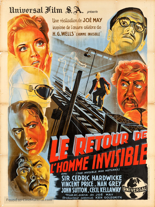 The Invisible Man Returns - French Movie Poster