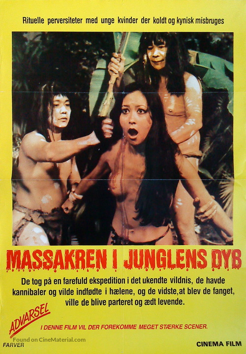 Mangiati vivi! - Danish Movie Poster
