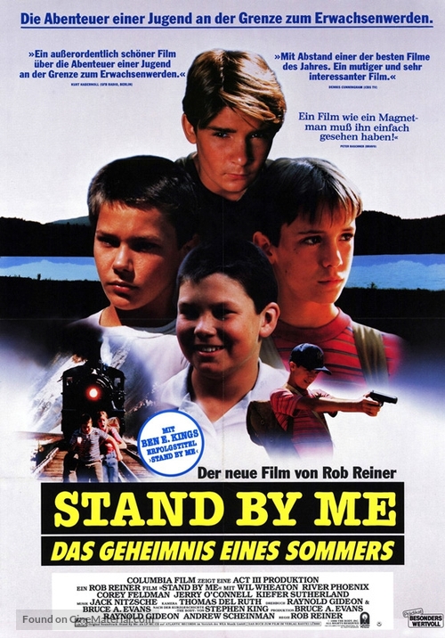 Stand by Me - German Movie Poster