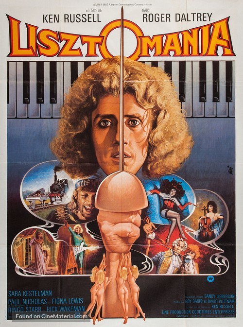 Lisztomania - French Movie Poster