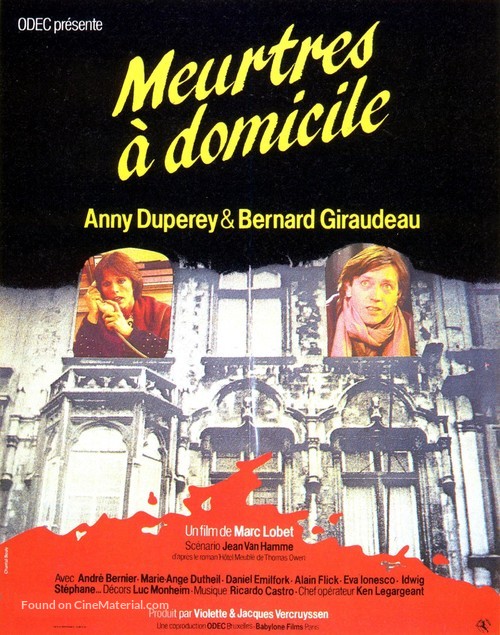 Meurtres &agrave; domicile - French Movie Poster