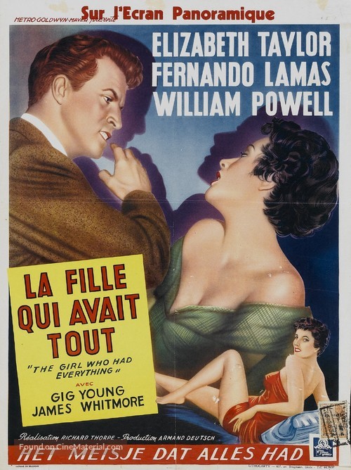 The Girl Who Had Everything - Belgian Movie Poster