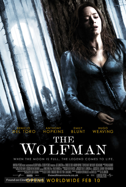 The Wolfman - British Movie Poster