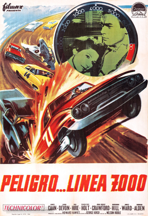 Red Line 7000 - Spanish Movie Poster