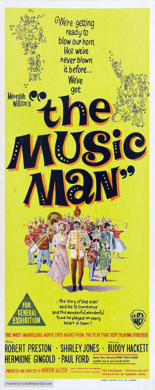 The Music Man - Australian Movie Poster