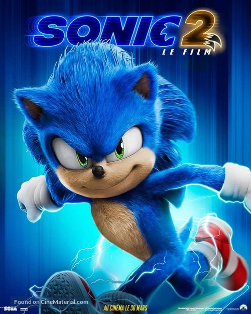 Sonic the Hedgehog 2 - French Movie Poster