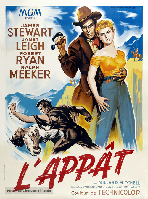The Naked Spur - French Movie Poster