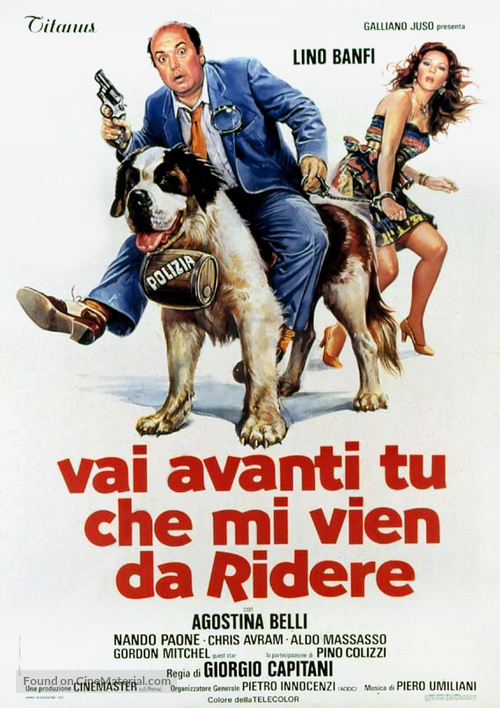Vai avanti tu che mi vien da ridere - Italian Theatrical movie poster