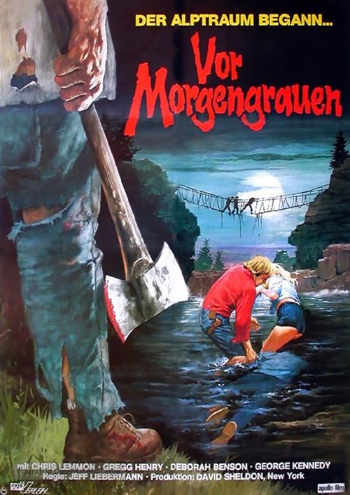 Just Before Dawn - German Movie Poster