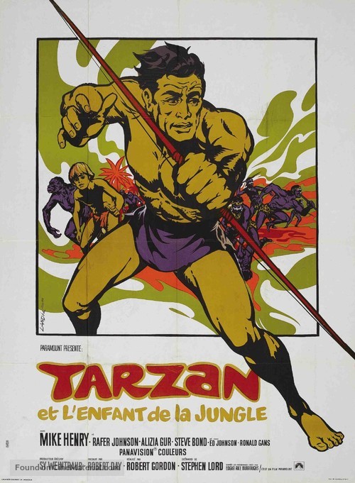 Tarzan and the Jungle Boy - French Movie Poster