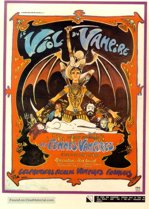 Le viol du vampire - French Movie Poster