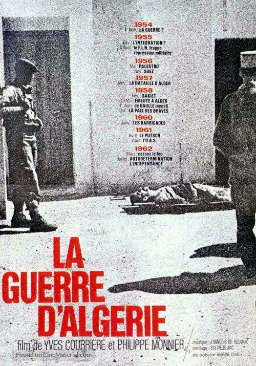 La guerre d&#039;Alg&eacute;rie - French Movie Poster