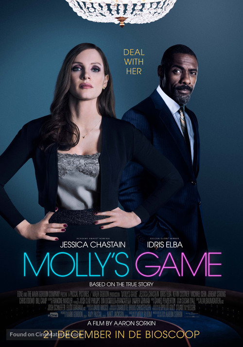 Molly&#039;s Game - Dutch Movie Poster