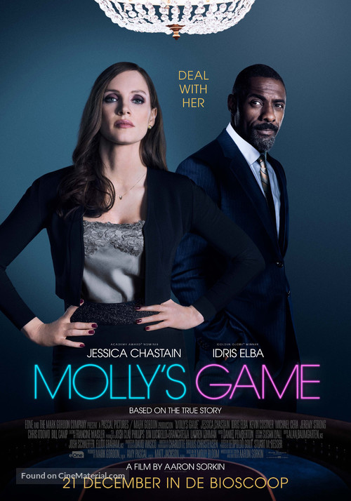 Molly&#039;s Game - Dutch Movie Poster