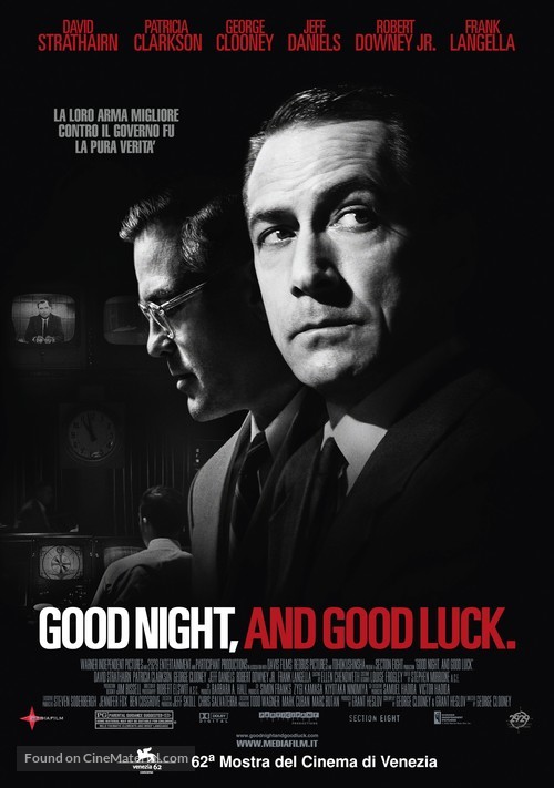 Good Night, and Good Luck. - Italian Movie Poster