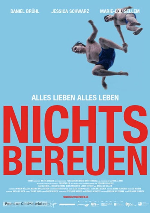 Nichts bereuen - German Movie Poster