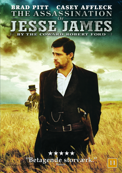 The Assassination of Jesse James by the Coward Robert Ford - Danish Movie Cover