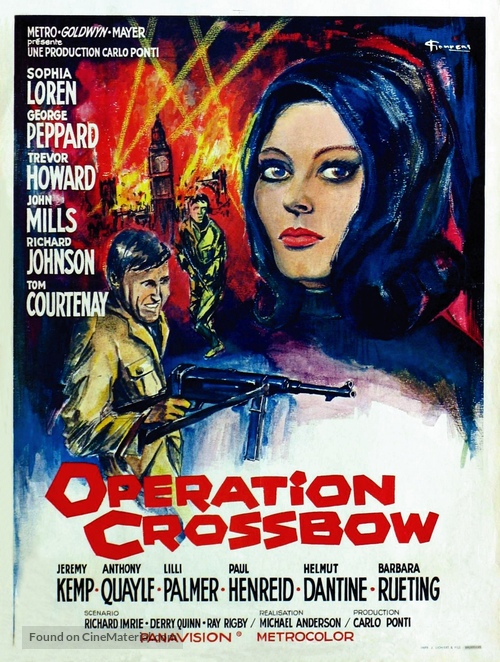 Operation Crossbow - Belgian Movie Poster