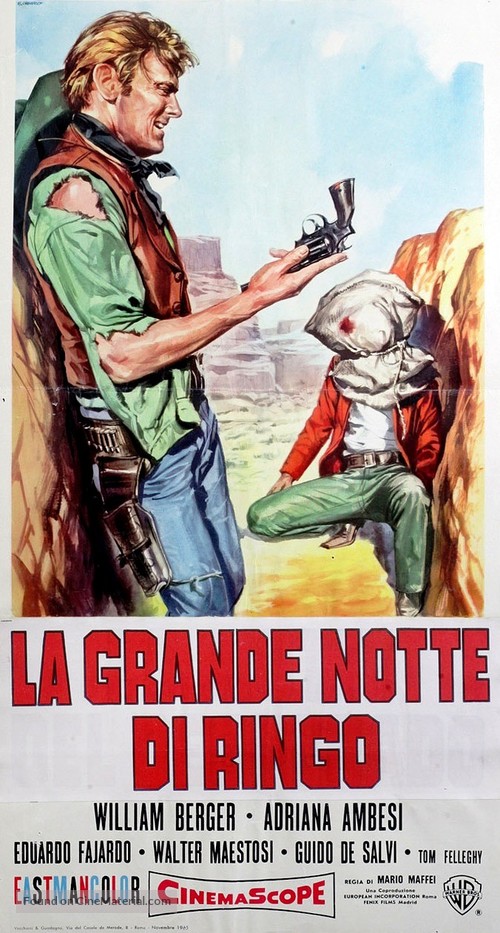 La grande notte di Ringo - Italian Movie Poster