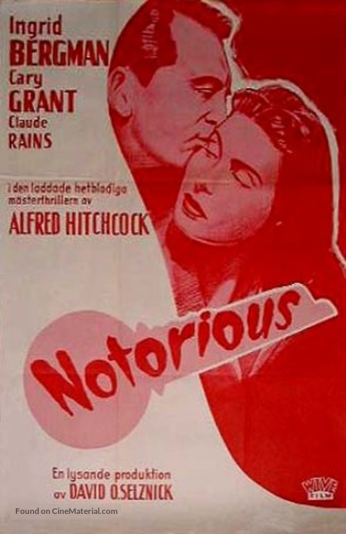 Notorious - Swedish Movie Poster