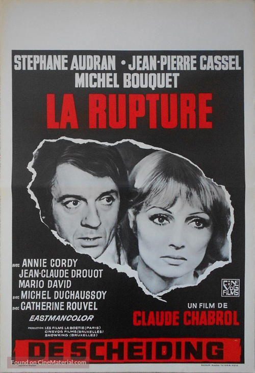 La rupture - Belgian Movie Poster