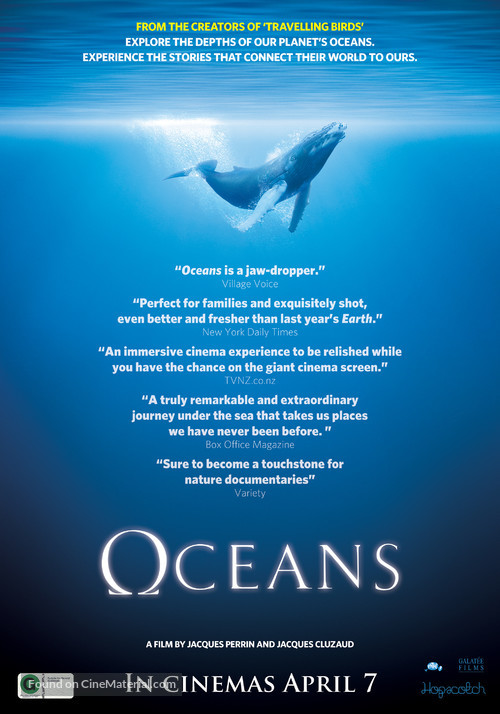 Oc&eacute;ans - New Zealand Movie Poster