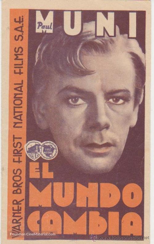 The World Changes - Spanish Movie Poster