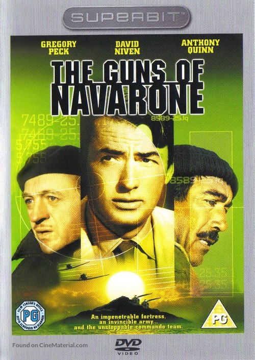 The Guns of Navarone - British DVD movie cover