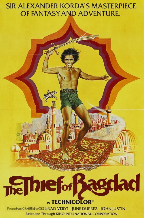 The Thief of Bagdad - Re-release movie poster