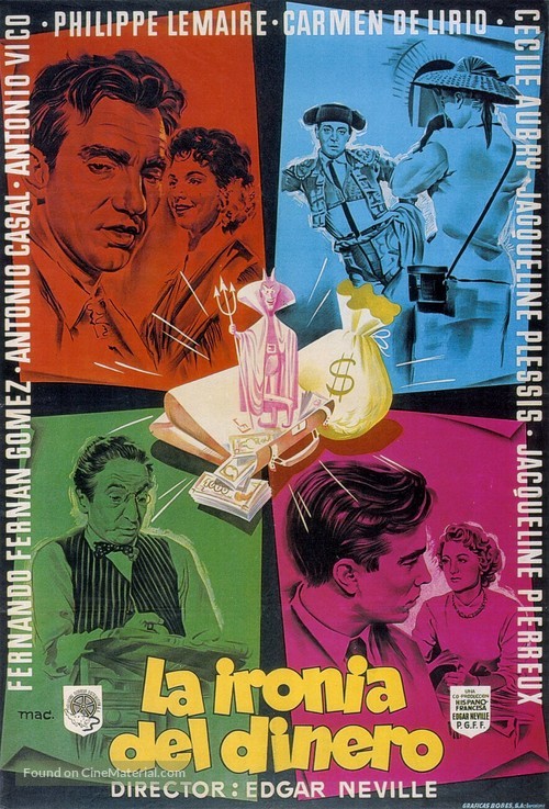 La iron&iacute;a del dinero - Spanish Movie Poster