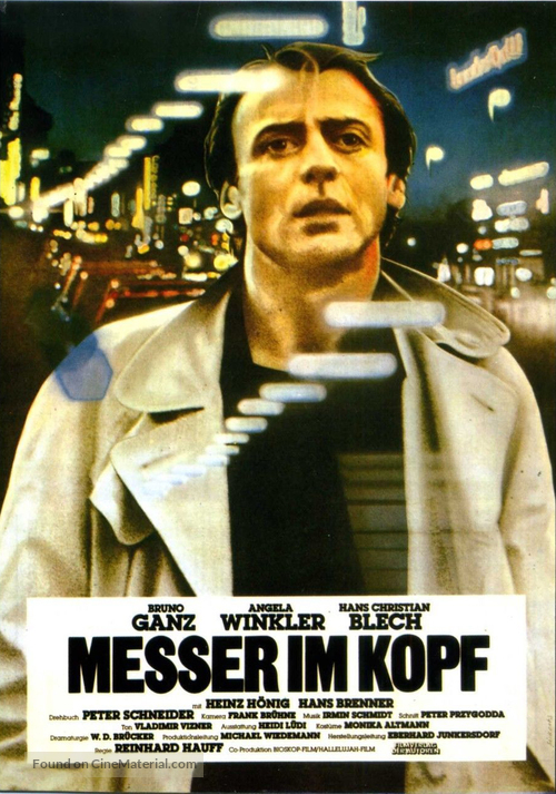 Messer im Kopf - German Movie Poster