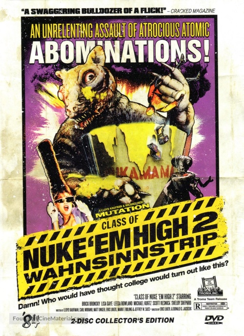 Class of Nuke &#039;Em High Part II: Subhumanoid Meltdown - German DVD movie cover