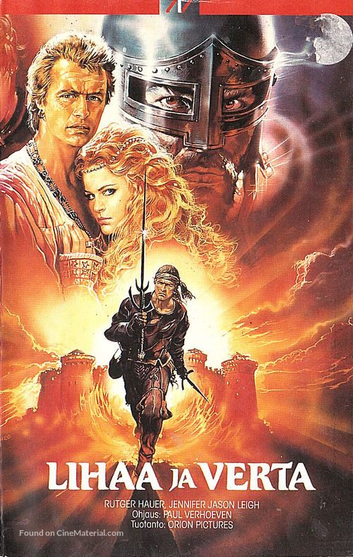 Flesh And Blood - Finnish VHS movie cover