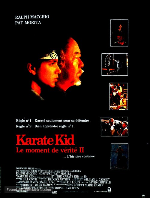 The Karate Kid, Part II - French Movie Poster