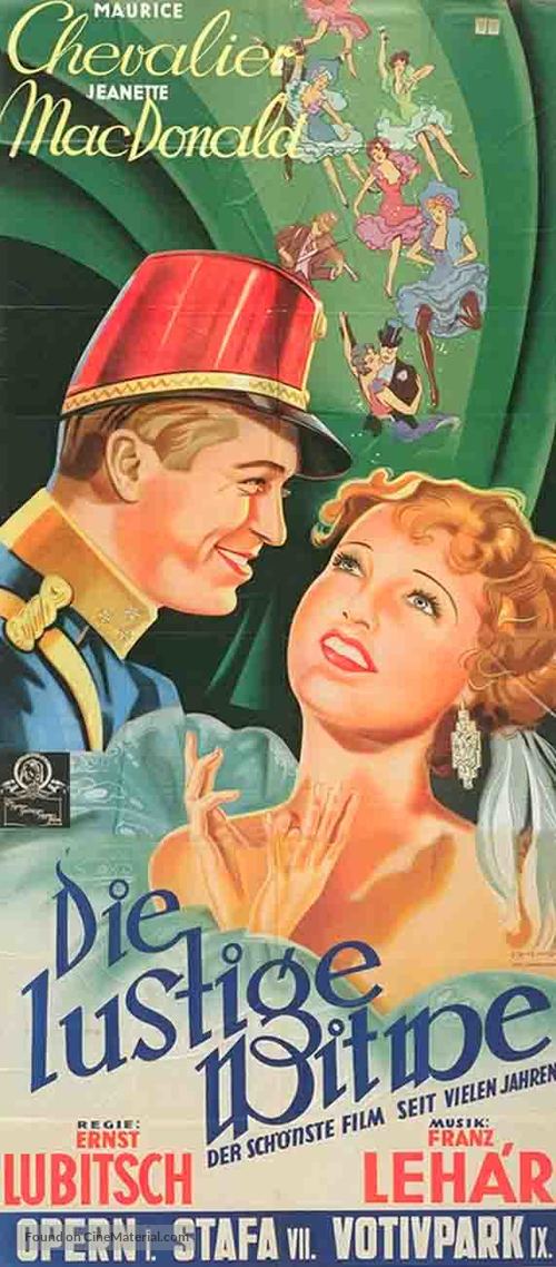 The Merry Widow - German Movie Poster