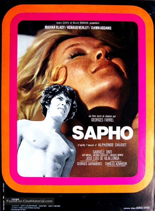 Sapho ou La fureur d&#039;aimer - French Movie Poster