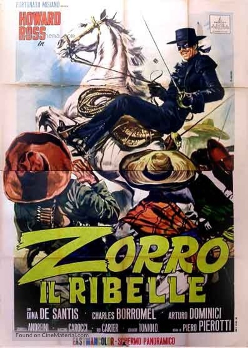 Zorro il ribelle - Italian Movie Poster