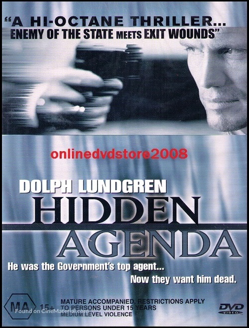 Hidden Agenda - Australian DVD movie cover