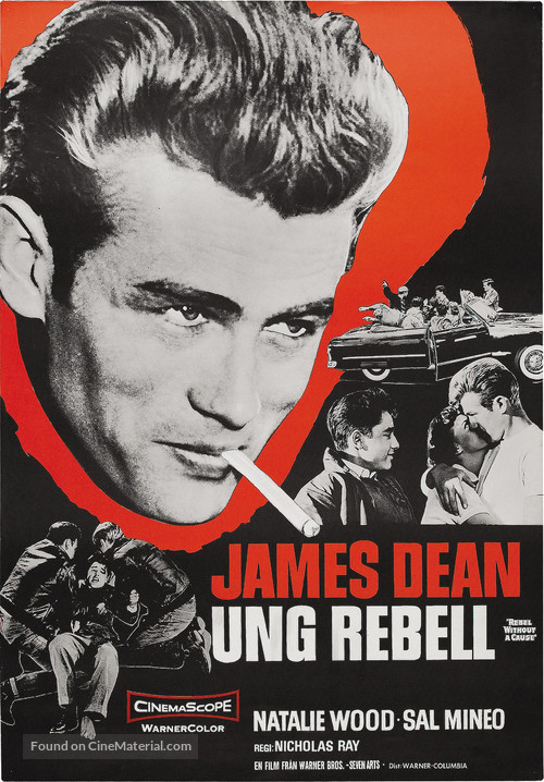 Rebel Without a Cause - Swedish Movie Poster