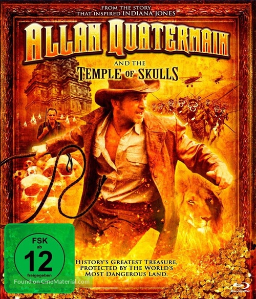 Allan Quatermain and the Temple of Skulls - German Blu-Ray movie cover