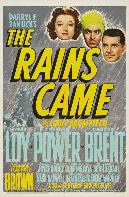 The Rains Came - Movie Poster