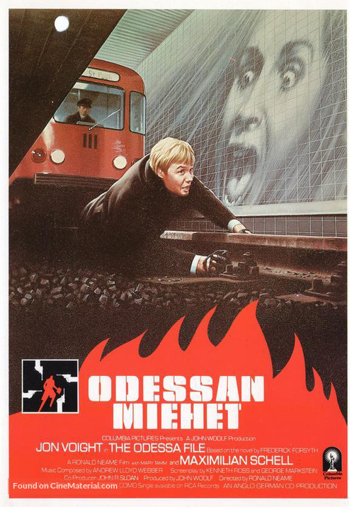 The Odessa File - Finnish VHS movie cover