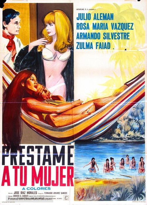 Pr&eacute;stame a tu mujer - Mexican Movie Poster