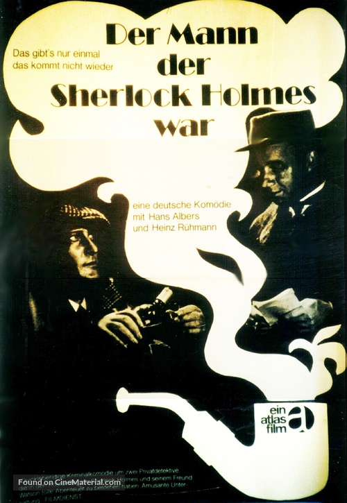 Der Mann, der Sherlock Holmes war - German Movie Poster