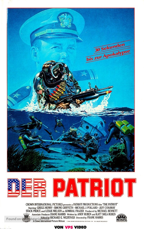 The Patriot - German VHS movie cover