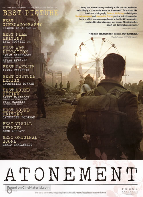 Atonement - For your consideration movie poster