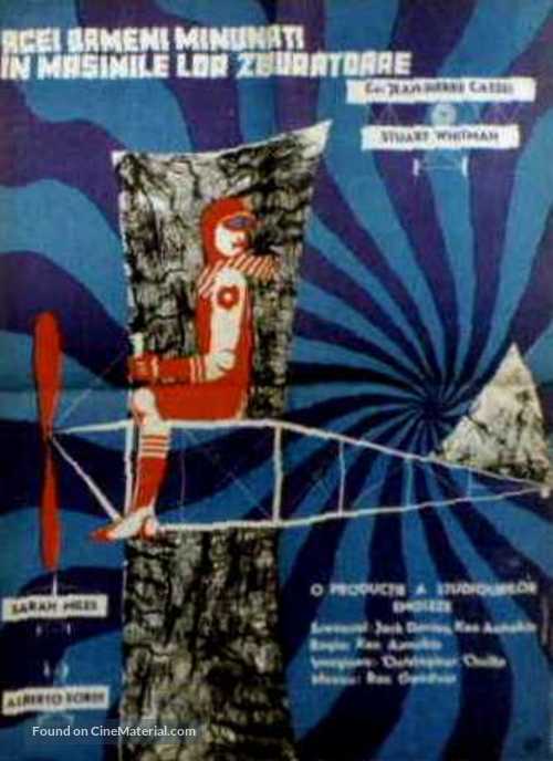 Those Magnificent Men In Their Flying Machines - Romanian Movie Poster