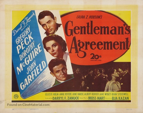 Gentleman&#039;s Agreement - British Movie Poster