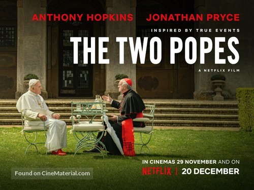 The Two Popes - British Movie Poster